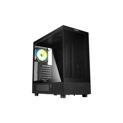 Caja ABYSM  Caja ATX Danube SAVA H400 Negro RGB Negro, Blanco