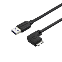 Miniatura 1 de CABLE 0 5M MICROUSB 3 ACODADO