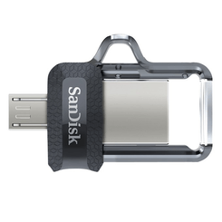 MEMORIA MICRO USB + USB 3.0 SANDISK ULTRA DUAL DRIVE M3.0 32GB GREY & SILVER SDDD3-032G-G46