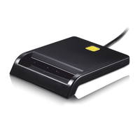 Miniatura 1 de LECTOR DNI ELECTRONICO TOOQ USB2.0 NEGRO