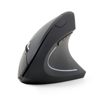 Miniatura 1 de RATON ERGONOMICO GEMBIRD INALAMBRICO NEGRO 6 BOTONES