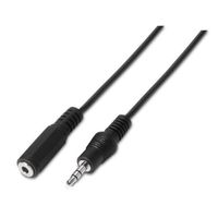 Miniatura 2 de Aisens Cable Audio Estéreo Jack 3.5/M-Jack 3.5/H Negro 3M