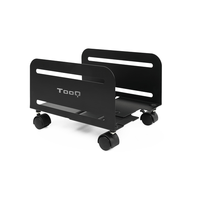 Miniatura 1 de TooQ Soporte para cpu de suelo con ruedas negro