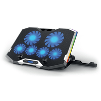 Miniatura 1 de EWENT BASE DE NOTEBOOK CON 6 VENTILADORES REGULABLES Y RGB