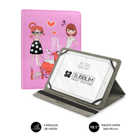 Miniatura 1 de FUNDA TABLET 10,1´´ SUBBLIM TRENDY CASE FASHION GIRLS