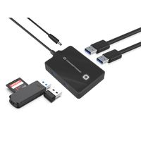 Miniatura 5 de HUB USB3.0 CONCEPTRONIC  HUBBIES11B 4 PUERTOS Y CABLE DE 90CM CON ALIMENTADOR