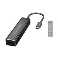 Miniatura 2 de HUB 3.1 USB-C CONCEPTRONIC DONN08 3 PUERTOS USB 3.0 Y LECTOR TARJETAS SD / MICROSD