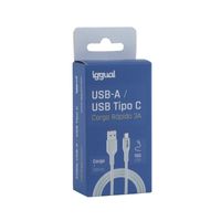 Miniatura 4 de iggual Cable USB-A/USB-C 100 cm blanco Q3.0 3A