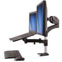 Miniatura 2 de Single-Monitor Arm with Laptop Stand