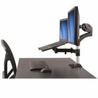 Miniatura 7 de Single-Monitor Arm with Laptop Stand