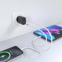 Miniatura 2 de CARGADOR AISENS GAN 20W, 1XUSB-C PD3.0, 1XUSB-A QC3.0, NEGRO