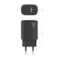 Miniatura 4 de CARGADOR AISENS GAN 20W, 1XUSB-C PD3.0, 1XUSB-A QC3.0, NEGRO