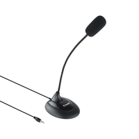 Miniatura 1 de MICROFONO TOOQ TQMM-213 JACK3.5MM NEGRO MULTIMEDIA FLEXIBLE