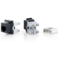 Miniatura 1 de KIT 8 UDS CONECTOR HEMBRA RJ45 UTP CAT6 PANEL KEYSTONE