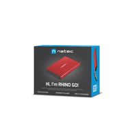 Miniatura 2 de CAJA EXTERNA NATEC RHINO GO DISCO DURO 2,5" USB 3.0 SATA ROJA