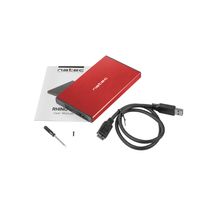 Miniatura 3 de CAJA EXTERNA NATEC RHINO GO DISCO DURO 2,5" USB 3.0 SATA ROJA
