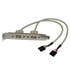 BRACKET 2 PUERTOS USB A 2.0 A