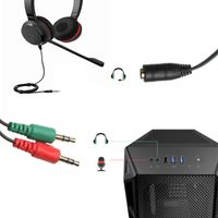 Miniatura 3 de Ewent CABLE AUDIO JACK 3,5/H-2 JACK 3,5/M - 0,15mt