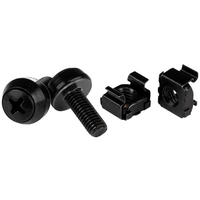 Miniatura 1 de M6 Screws+Cage Nuts - 50 Pack Black