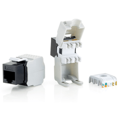 KIT 8 UDS CONECTOR HEMBRA RJ45 UTP CAT6 PANEL KEYSTONE TOOL FREE
