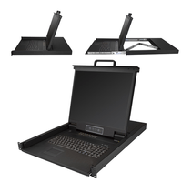 Miniatura 1 de CONSOLA KVM PARA RACK CON 16 PUERTOS VGA Y LCD DE 19