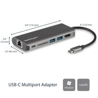 Miniatura 7 de USB-C MULTIPORT ADAPTER WITH SD PD - 4K HDMI - GBE - 2X USB -A