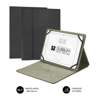 Miniatura 1 de FUNDA STAND 10,1´´ UNIVERSAL SUBBLIM BLACK