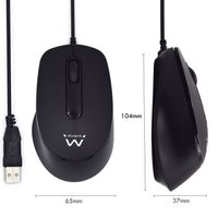 Miniatura 5 de RATON EWENT EW3159 OPRTICO 1000DPI USB NEGRO SILENCIOSO
