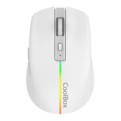 RATON COOLBOX W01 1.600DPI INALAMBRICO BLANCO