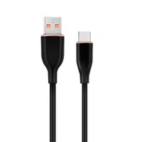 Miniatura 1 de CABLE DE CARGA Y DATOS GEMBIRD USB TIPO C DE SILICONA PREMIUM 1,5 M NEGRO