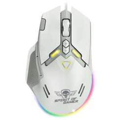 Spirit of Gamer Ratón Elite M60 Blanco RGB