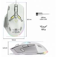 Miniatura 4 de Spirit of Gamer Ratón Elite M60 Blanco RGB