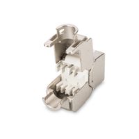 Miniatura 5 de Cat 5e Keystone Jack  shielded RJ45 to LSA  tool free connection  incl. cable tie Silver