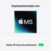 Miniatura 5 de PORTATIL APPLE MACBOOK AIR 15" M5 10C/10G 16GB 1TB SILVER