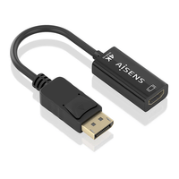Miniatura 1 de AISENS Conversor DisplayPort a HDMI 4K 60Hz  DP M HDMI M  Negro  15cm