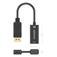 Miniatura 5 de AISENS Conversor DisplayPort a HDMI 4K 60Hz  DP M HDMI M  Negro  15cm