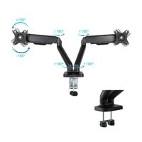 Miniatura 4 de Tooq DB5132TNR-B Soporte mesa 2 brazos 17-32