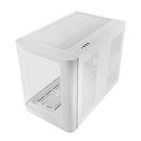 Miniatura 2 de MARS GAMING  MC-FUSIONM, Caja Gaming Micro-ATX, Ventana Lateral y Frontal Curvo de Cristal Templado Continuo, Minitorre PC Doble Cámara, Soporte Refri