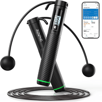 Miniatura 1 de RENPHO SMART JUMP ROPE - ADDITIONAL CORDLESS OPTION - BLACK