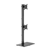 Miniatura 2 de AISENS Soporte de Mesa Con Peana Eco Giratorio e Inclinable para 2 Monitor TV 12kg de 17 34  Negro