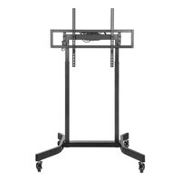 Miniatura 3 de AISENS Soporte de suelo motorizado pro con ruedas para monitor TV 120kg de 55 100  Negro