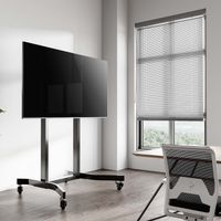 Miniatura 6 de AISENS Soporte de suelo motorizado pro con ruedas para monitor TV 120kg de 55 100  Negro