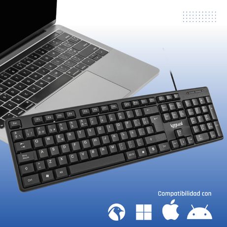 iggual Teclado USB estándar CK-STANDARD-105T negro - Imagen 7 de 16 iggual Teclado USB estándar CK-STANDARD-105T negro - Imagen 7 de 16