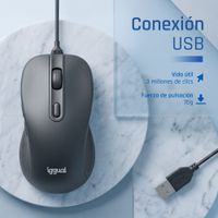 Miniatura 7 de iggual Ratón USB OFFICE-ELITE-PRO-6D 3600DPI