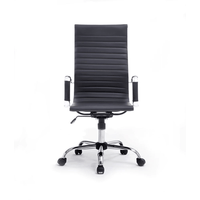 Miniatura 1 de SILLA DE OFICINA EQUIP RESPALDO ALTO COLOR NEGRO RECUBRIMIENTO PU DE ALTA CALIDADDISEÑO ERGONOMIC