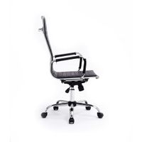 Miniatura 3 de SILLA DE OFICINA EQUIP RESPALDO ALTO COLOR NEGRO RECUBRIMIENTO PU DE ALTA CALIDADDISEÑO ERGONOMIC