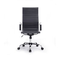 Miniatura 5 de SILLA DE OFICINA EQUIP RESPALDO ALTO COLOR NEGRO RECUBRIMIENTO PU DE ALTA CALIDADDISEÑO ERGONOMIC