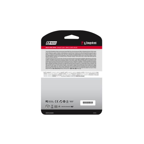 DISCO DURO 240GB 2.5" KINGSTON SSD SATA3 A400 - Imagen 2 de 6 DISCO DURO 240GB 2.5" KINGSTON SSD SATA3 A400 - Imagen 2 de 6