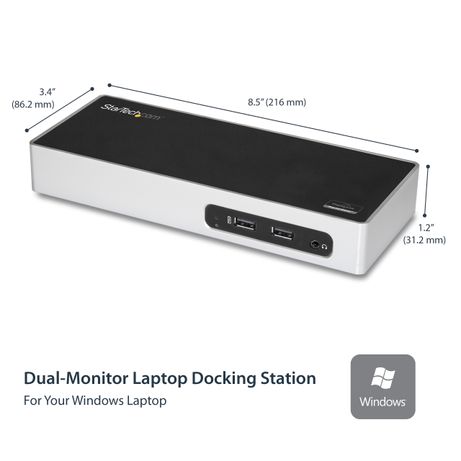 DUAL MONITOR DOCKING STATION HDMI AND DVI / VGA - USB 3 .0 - Imagen 7 de 9 DUAL MONITOR DOCKING STATION HDMI AND DVI / VGA - USB 3 .0 - Imagen 7 de 9