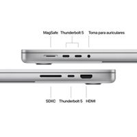 Miniatura 8 de MacBook Pro de 16 pulgadas: Chip  M4 Pro de Apple con  CPU de  14 nucleos, GPU de 20 nucleos , 48GB, 512gb  SSD -.Plata